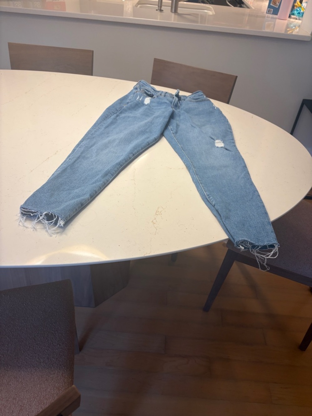 Old Navy Light Blue Distressed Denim Jeans